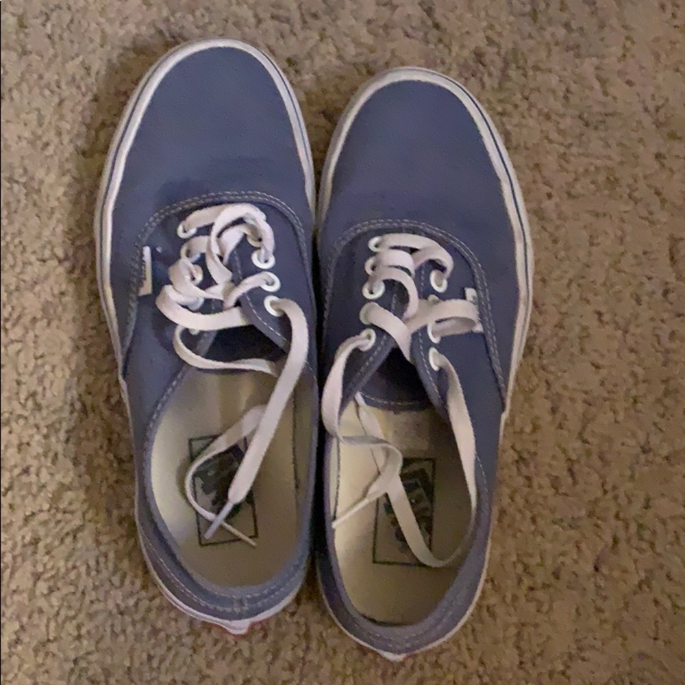 Light blue and white vans